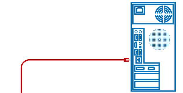 Схема подключения кабеля напрямую